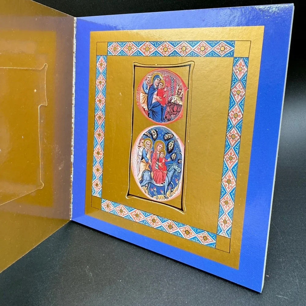 Illuminated Letters of Christmas Ornament Book Nativity Gothic Calligraphy Set‎